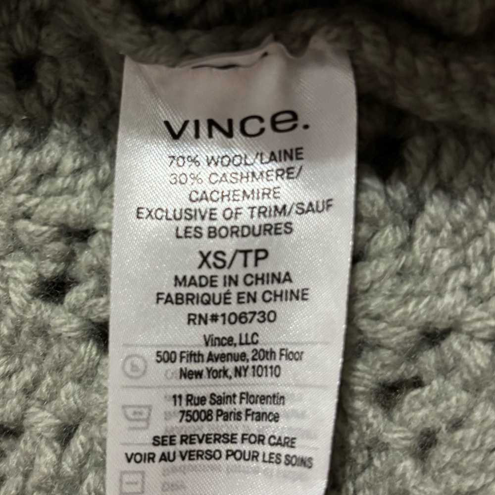 Revolve Vince Crochet Cardigan and Camisole in Artichoke Size XS - Picture 4 of 9